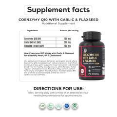 Coenzyme Q10 With Garlic and Flaxseed
