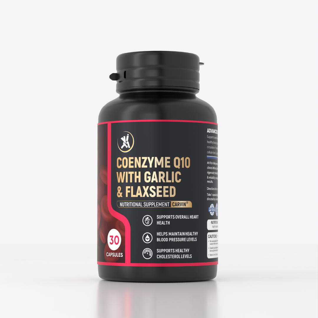 Coenzyme Q10 With Garlic and Flaxseed