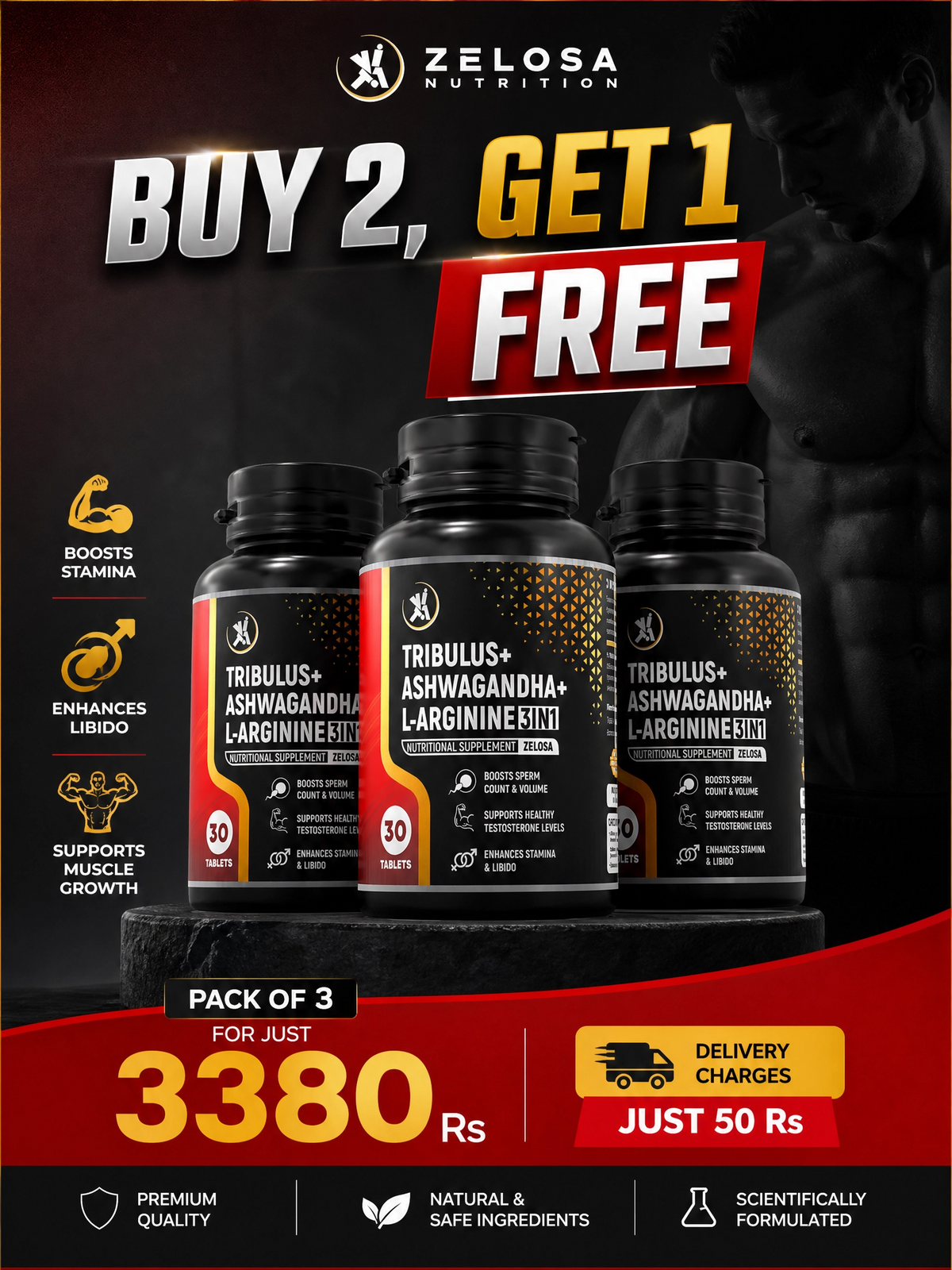 Tribulus Pack of 3